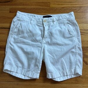 J. Crew White Chino Shorts
